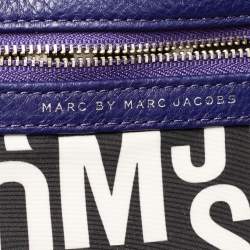 Pre Owned Marc by Marc Jacobs Blue Leather Classic Q Hillier Hobo