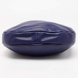 Pre Owned Marc by Marc Jacobs Blue Leather Classic Q Hillier Hobo