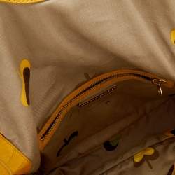 Marc by Marc Jacobs Yellow Patent Leather Flap Messenger Bag