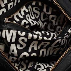 Pre Owned حقيبة ساتشل مارك باي مارك جاكوبس كلاسيك Q غروفي جلد أسود