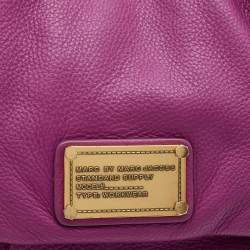 Marc by Marc Jacobs Purple Leather Classic Q Lil Ukita Top Handle Bag