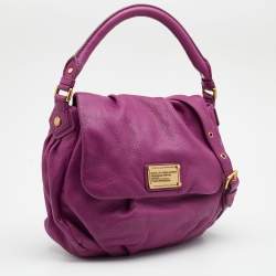 Marc by Marc Jacobs Purple Leather Classic Q Lil Ukita Top Handle Bag