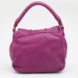 Marc by Marc Jacobs Purple Leather Classic Q Lil Ukita Top Handle Bag