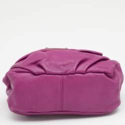 Marc by Marc Jacobs Purple Leather Classic Q Lil Ukita Top Handle Bag