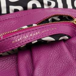 Marc by Marc Jacobs Purple Leather Classic Q Lil Ukita Top Handle Bag