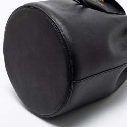 Pre Owned Marc by Marc Jacobs Black Leather Bucket Bag