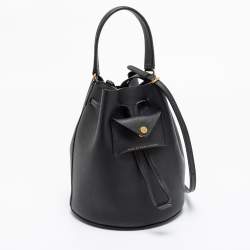Pre Owned Marc by Marc Jacobs Black Leather Bucket Bag
