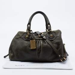 Pre Owned حقيبة ساتشل مارك باي مارك جاكوبس جلد أخضر بسحاب