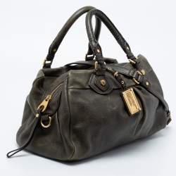 Pre Owned حقيبة ساتشل مارك باي مارك جاكوبس جلد أخضر بسحاب