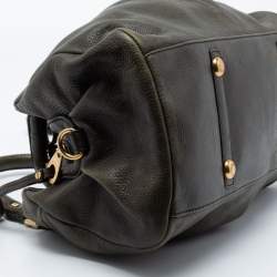 Pre Owned حقيبة ساتشل مارك باي مارك جاكوبس جلد أخضر بسحاب