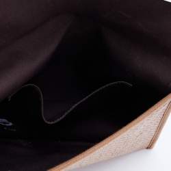 Marc by Marc Jacobs Brown/Black Straw Flap Clutch