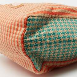 Pre Owned Marc by Marc Jacobs Multicolor Jute and Straw Tote