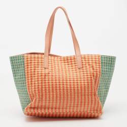 Pre Owned Marc by Marc Jacobs Multicolor Jute and Straw Tote
