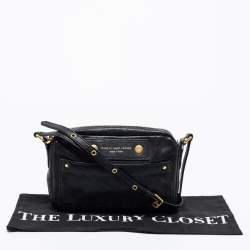 Pre Owned Marc by Marc Jacobs Black Preppy Leather Camera Bag