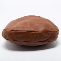Pre Owned Marc by Marc Jacobs Smoked Almond Leather Classic Q Hillier Hobo