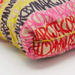 Pre Owned Marc By Marc Jacobs Multicolored Printed Nylon Tote