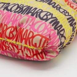 Pre Owned Marc By Marc Jacobs Multicolored Printed Nylon Tote
