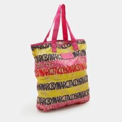 Pre Owned Marc By Marc Jacobs Multicolored Printed Nylon Tote