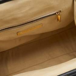 Pre Owned Marc Jacobs Black Quilted Leather Stam Satchel