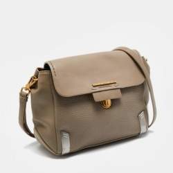 Marc by Marc Jacobs Grey Leather Sheltered Island Shoulder Bag