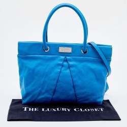 Pre Owned Marc by Marc Jacobs Blue Leather Marchive Tote
