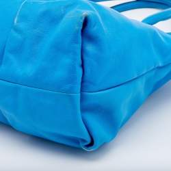 Pre Owned Marc by Marc Jacobs Blue Leather Marchive Tote