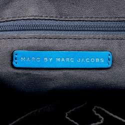 Pre Owned Marc by Marc Jacobs Blue Leather Marchive Tote
