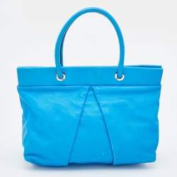 Pre Owned Marc by Marc Jacobs Blue Leather Marchive Tote