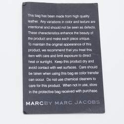 Pre Owned Marc by Marc Jacobs Black Leather Embellished Bucket Bag