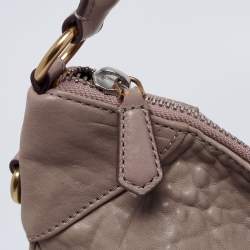 Pre Owned Marc by Marc Jacobs Beige Textured Leather Classic Q Hillier Hobo