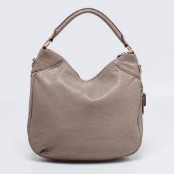 Pre Owned Marc by Marc Jacobs Beige Textured Leather Classic Q Hillier Hobo