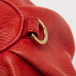 Pre Owned Marc by Marc Jacobs Red Leather Classic Q Baby Groovee Satchel