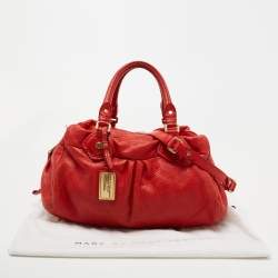 Pre Owned Marc by Marc Jacobs Red Leather Classic Q Baby Groovee Satchel