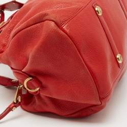 Pre Owned Marc by Marc Jacobs Red Leather Classic Q Baby Groovee Satchel