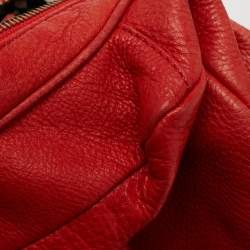 Pre Owned Marc by Marc Jacobs Red Leather Classic Q Baby Groovee Satchel