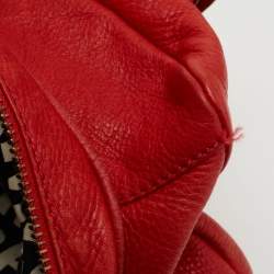 Pre Owned Marc by Marc Jacobs Red Leather Classic Q Baby Groovee Satchel