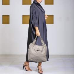 Pre Owned Marc by Marc Jacobs Grey Leather Tote