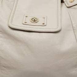 Pre Owned Marc by Marc Jacobs Grey Leather Tote