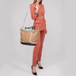 Pre Owned Marc by Marc Jacobs Multicolor Leather Front Zip Tote