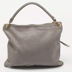 Marc by Marc Jacobs Grey Suede and Leather Shoulder Bag