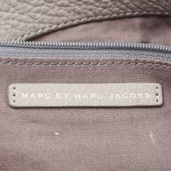 Marc by Marc Jacobs Grey Suede and Leather Shoulder Bag