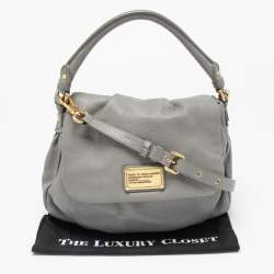 Marc by Marc Jacobs Grey Leather Classic Q Lil Ukita Top Handle Bag