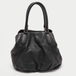 Marc by Marc Jacobs Black Leather New Q Fran Shoulder Bag