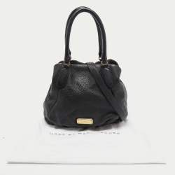 Marc by Marc Jacobs Black Leather New Q Fran Shoulder Bag