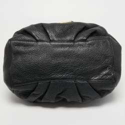 Marc by Marc Jacobs Black Leather New Q Fran Shoulder Bag
