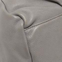 Pre Owned Marc by Marc Jacobs Grey Leather Classic Q Francesca Shoulder Bag