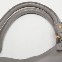 Pre Owned Marc by Marc Jacobs Grey Leather Classic Q Francesca Shoulder Bag