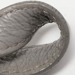 Pre Owned Marc by Marc Jacobs Grey Leather Classic Q Francesca Shoulder Bag