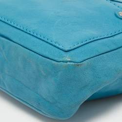 Marc by Marc Jacobs Turquoise Blue Leather Crossbody Bag