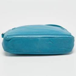 Marc by Marc Jacobs Turquoise Blue Leather Crossbody Bag